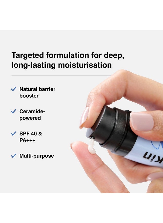 Cureskin Ceramide Moisturizer SPF 40 PA+++ Skin Barrier Repair Face Moisturizer for Men and Women | Hyaluronic Acid Moisturizer for Face | Anti Aging Cream for Women and Men - Image 2