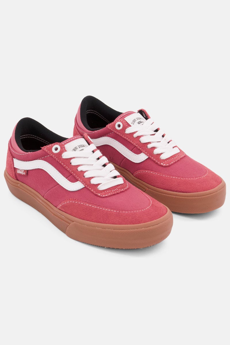 VANS حذاء تزلج جيلبرت كروكيت للنساء برباط، أحمر/بني - Image 1