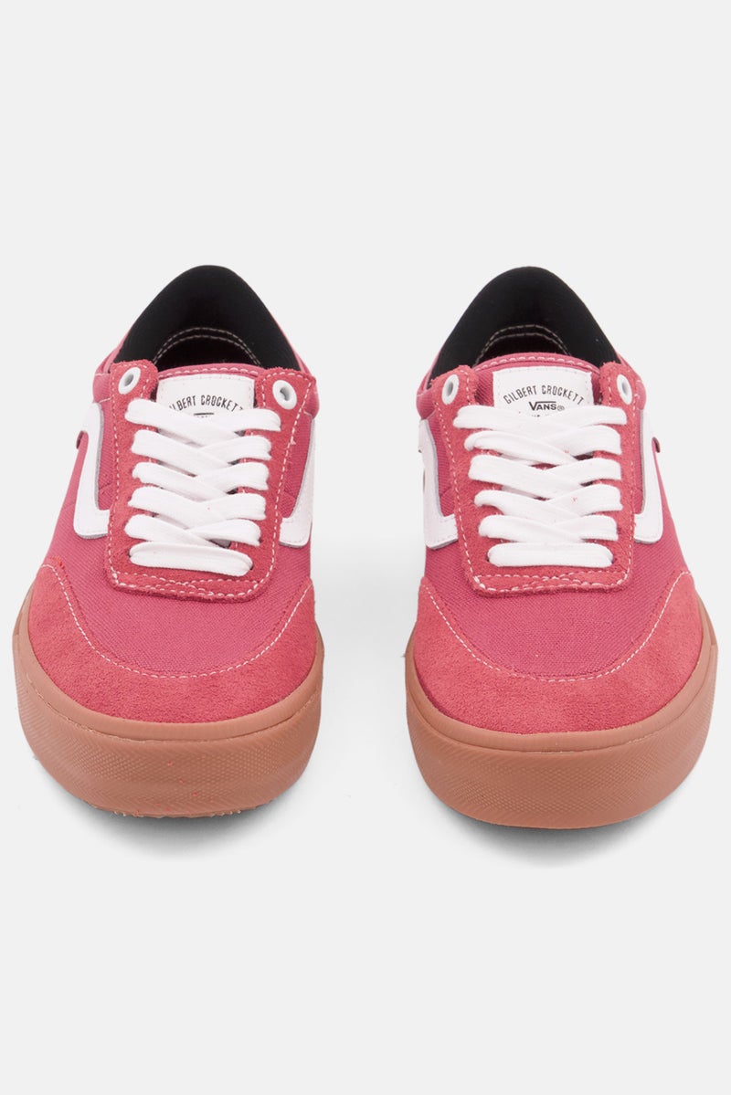 VANS حذاء تزلج جيلبرت كروكيت للنساء برباط، أحمر/بني - Image 3