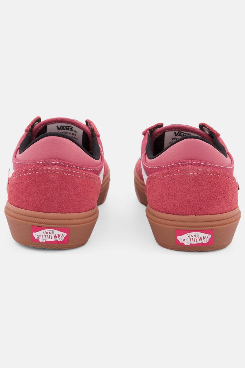 VANS حذاء تزلج جيلبرت كروكيت للنساء برباط، أحمر/بني - Image 2