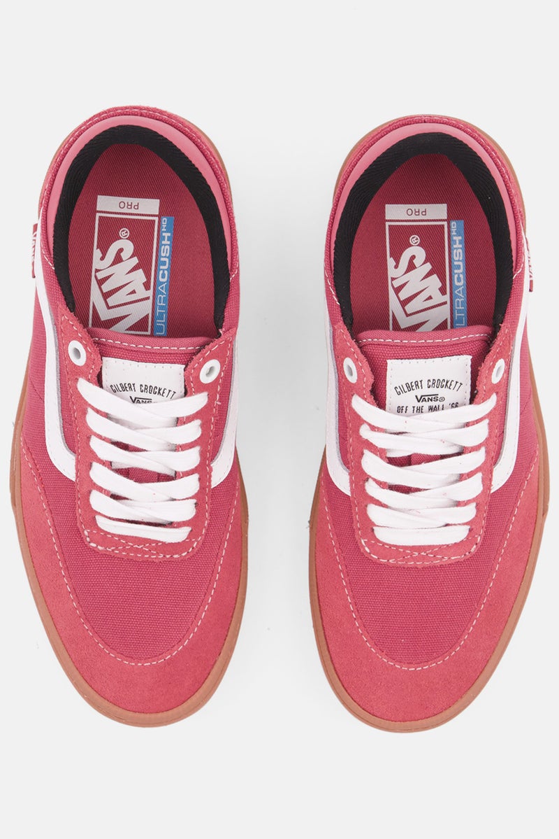 VANS حذاء تزلج جيلبرت كروكيت للنساء برباط، أحمر/بني - Image 4