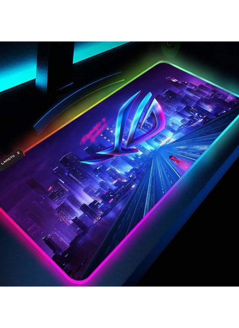 RGB Mouse Pad Gaming Fabric Mouse Pad (with Premium Textured Surface for Wireless or Wired Computer) PC Desktop Mouse