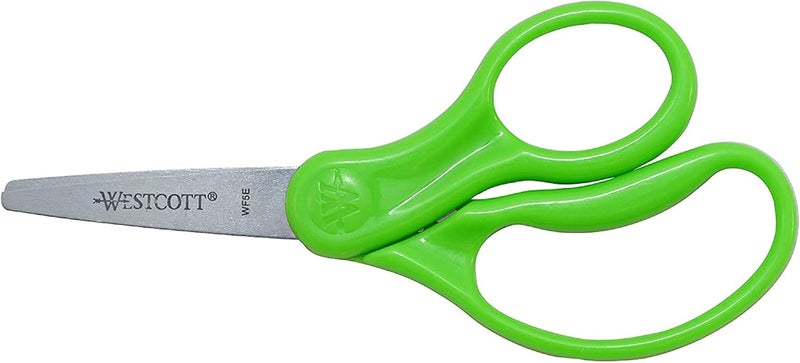 Westcott Westcott Right  LeftHanded Scissors For Kids 5 Pointed Safety Scissors Assorted 12 Pack 13141 - Image 4