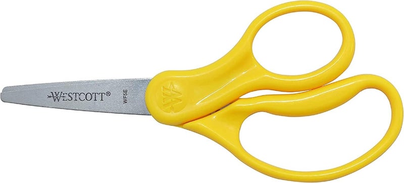 Westcott Westcott Right  LeftHanded Scissors For Kids 5 Pointed Safety Scissors Assorted 12 Pack 13141 - Image 5