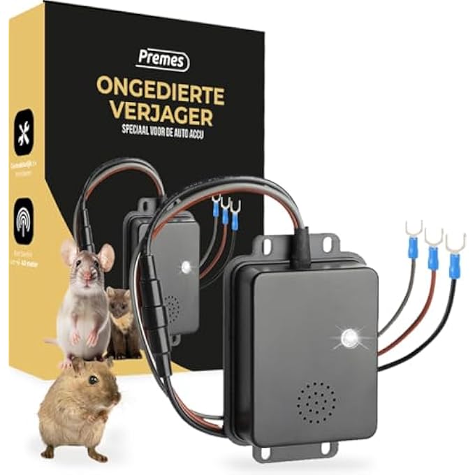 rayihni Marten Repeller - Battery Connection - Indoor and Outdoor - Outdoor - Car - Stone Marten Repeller Car - Stone Marten Repeller - Stone Marten Repeller - Anti Marten - Image 1