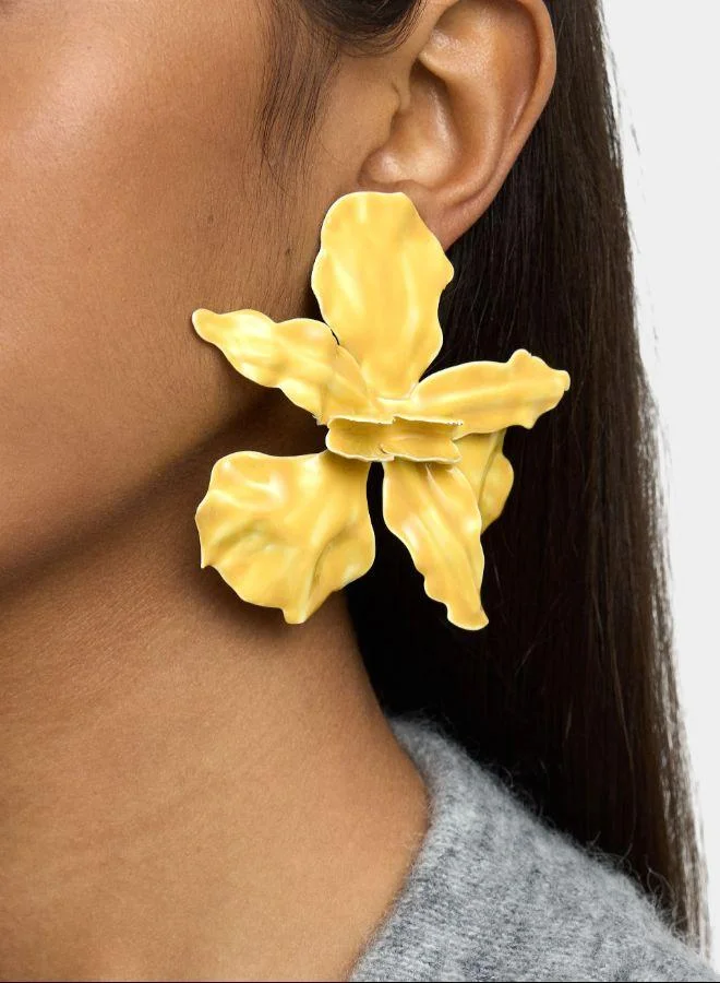 بارفوا أقراط زهرة ماكسي بالمينا