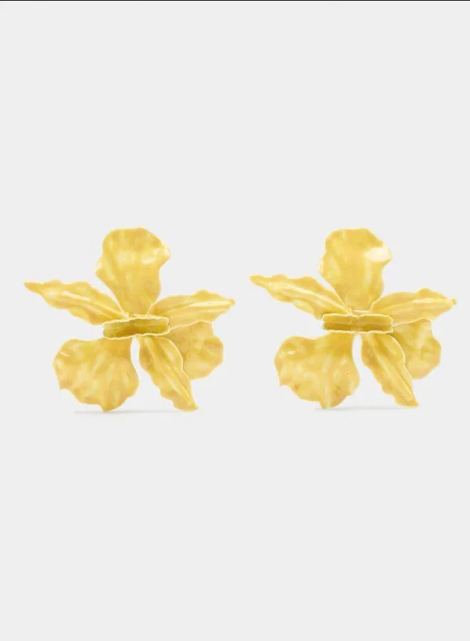 بارفوا أقراط زهرة ماكسي بالمينا