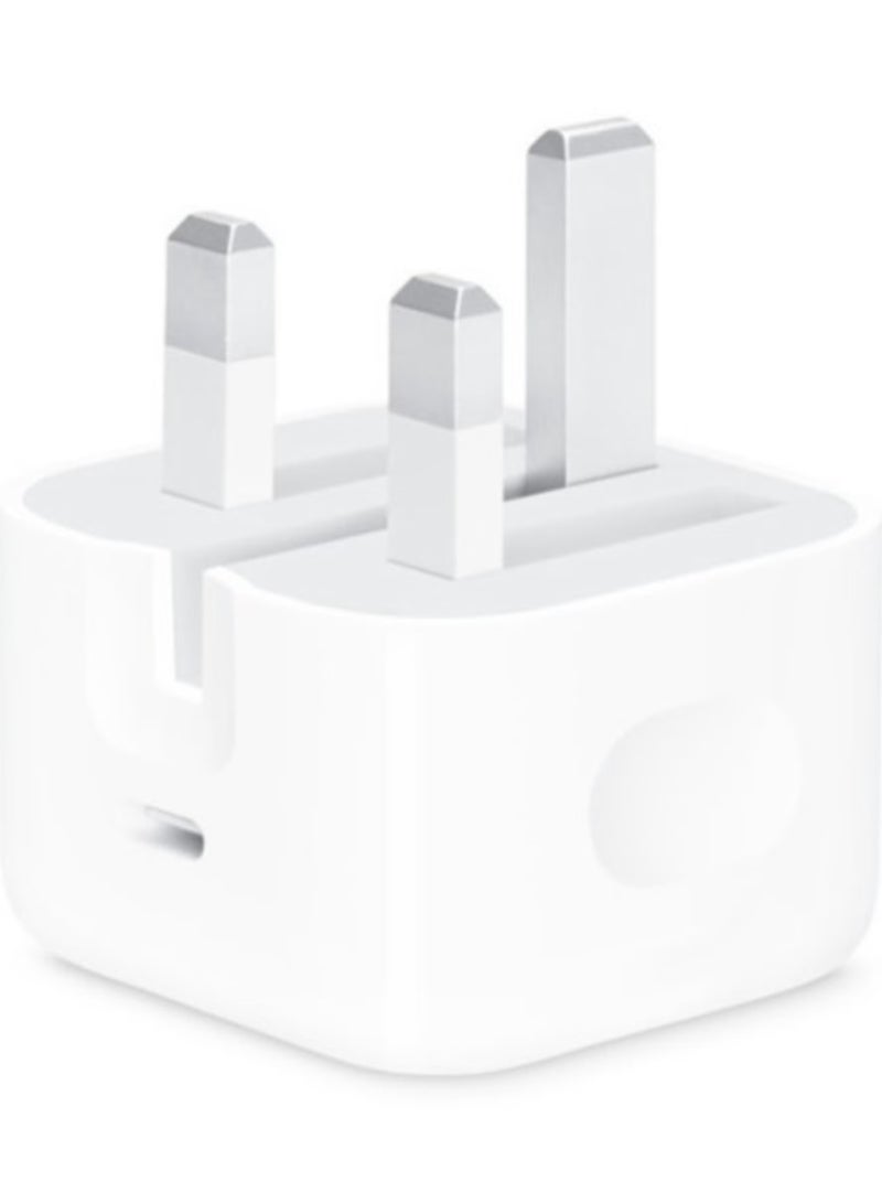 LIXES 20W Foldable Fast Charging Wall Adapter Compatible with Apple iPhone 12 Pro Max/11 Pro Max/SE, iPad White  - Image 1