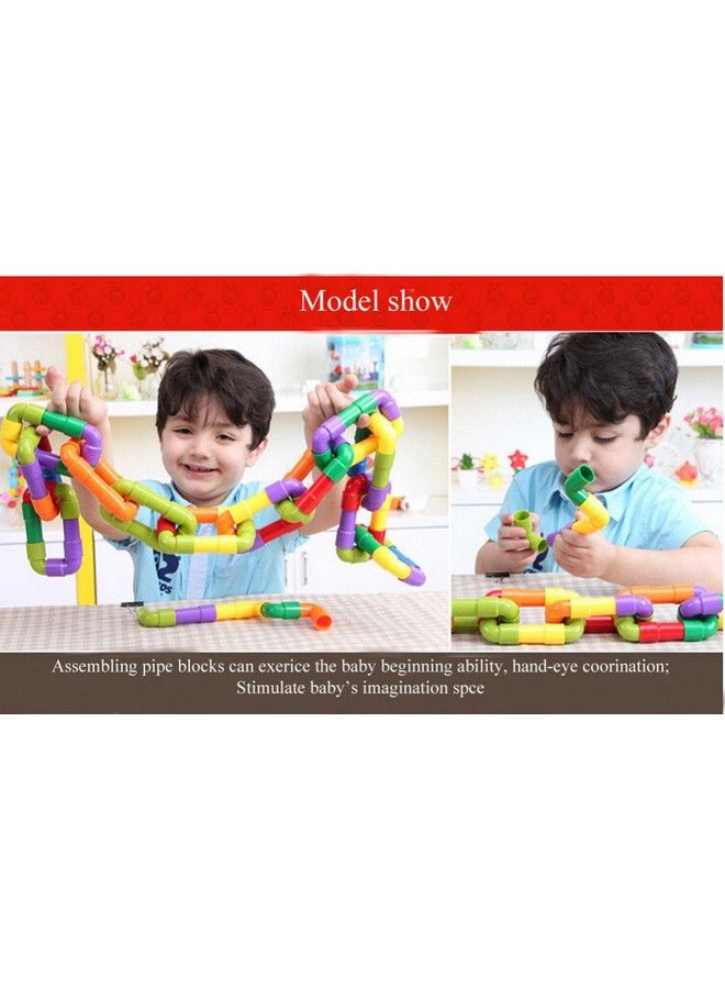 Magicwand Hot Assembling Abs Plastic Water Pipe Plastic Building Blocks (Multi Color) - Image 5