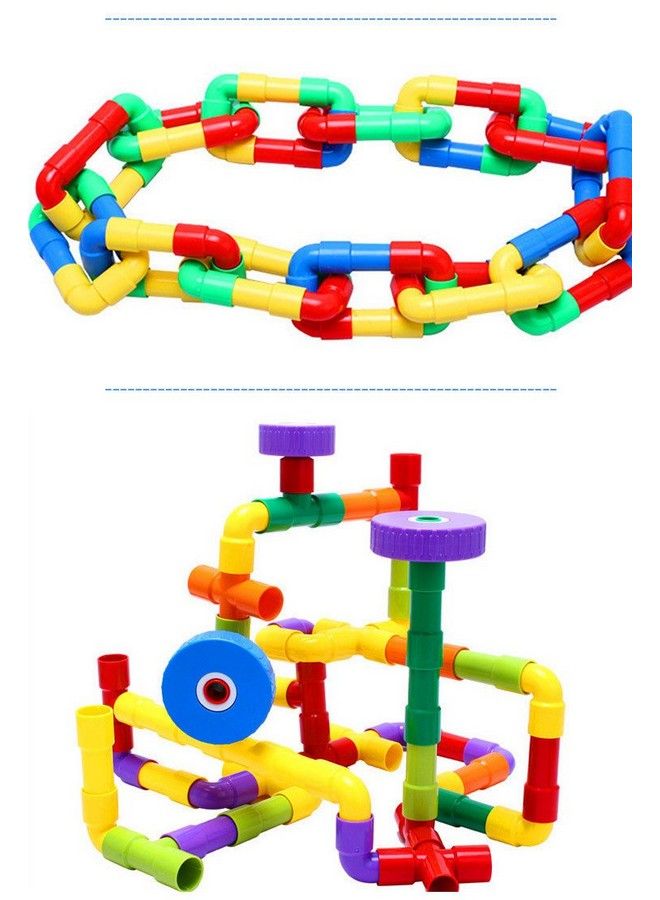 Magicwand Hot Assembling Abs Plastic Water Pipe Plastic Building Blocks (Multi Color) - Image 4