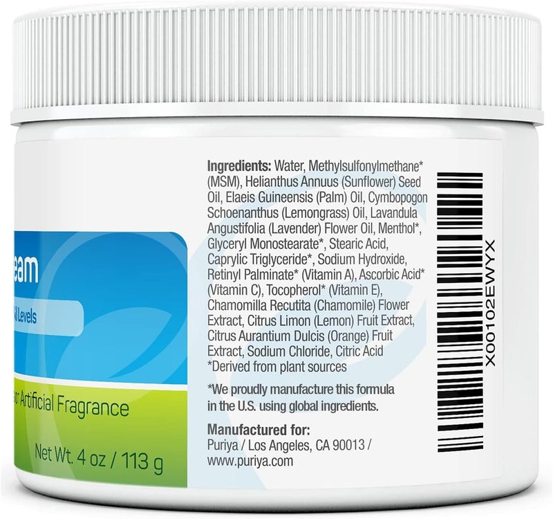 Puriya Ultra Sports Cream with Natural Menthol Long Lasting Balm for Muscle and Joint Comfort in Leg Hand Ankle and Knee FastActing Rub with Pleasant Scent Maximum Strength Fit for Athletes - Image 2