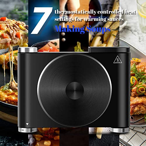 Cusimax Hot Plate Electric Burner Single Burner Cast Iron hot plates for cooking Portable Burner 1500W with Adjustable Temperature Control Stainless Steel Non-Slip Rubber Feet, Upgraded Version - Image 4