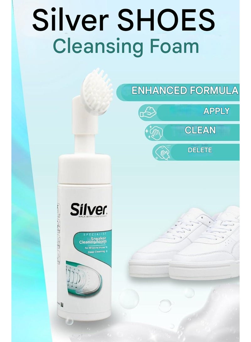 Silver Specialist Foam Cleaner For Sneaker With Brush 150 ML - Image 3