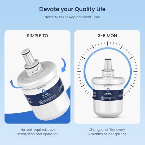 GLACIER FRESH Replacement for DA29-00003G Water Filter, Compatible with Samsung* Aqua-Pure Plus, DA29-00003F, DA29-00003B, HAFCU1, RFG237AARS, FMS-1, RS22HDHPNSR, RSG257AARS, WSS-1, 3 Pack - Image 5