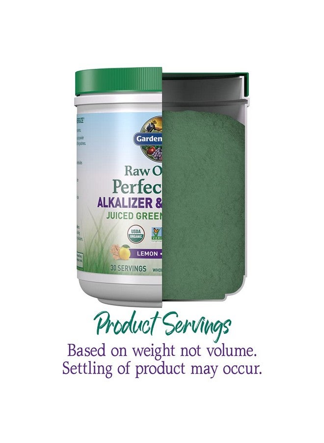 Garden of Life Raw Organic Perfect Food Alkalizer & Detoxifier Juiced Greens Superfood Powder - Lemon Ginger, 30 Servings - Non-GMO, Gluten Free Whole Food Dietary Supplement, Plus Probiotics - Image 4