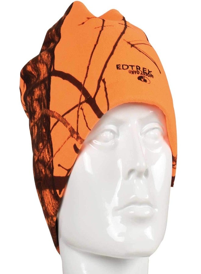 EDTREK Waterproof & Windproof Camo Beanie Hunting Hat - Timber & Blaze Orange Camo (Large, Blaze Orange) - Image 5