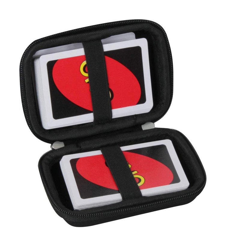 Hermitshell Hard Travel Case for Mattel UNO Classic Card Game Not Including Cards Black - Image 2