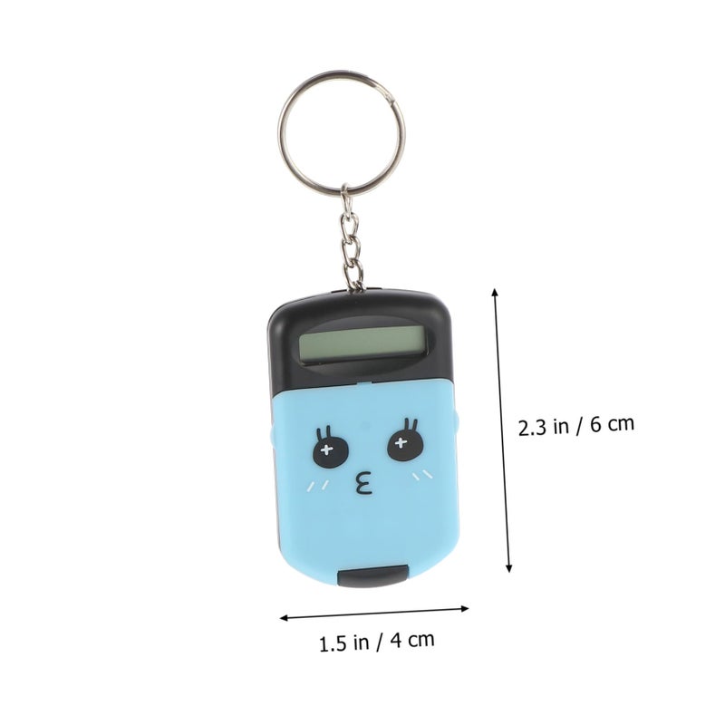 Portable Mini Electronic Calculator 2 Pack Cute Cartoon Design Lightweight For School Office - Image 3
