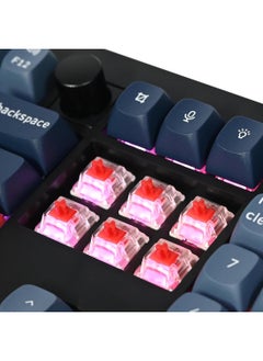 Keychron Keychron V1 Max 75% RGB Custom Mechanical Keyboard, 2.4Ghz/Bluetooth 5.1/Wired QMK/VIA Programmable Macro, Hot-Swappable Gateron Jupiter Red Switch Gasket Mount for Mac Windows Linux  - Image 2