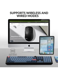 Keychron Keychron V1 Max 75% RGB Custom Mechanical Keyboard, 2.4Ghz/Bluetooth 5.1/Wired QMK/VIA Programmable Macro, Hot-Swappable Gateron Jupiter Red Switch Gasket Mount for Mac Windows Linux  - Image 4