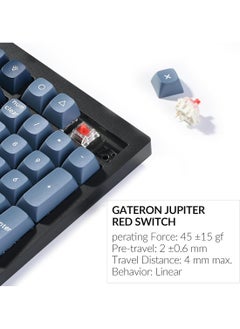 Keychron Keychron V1 Max 75% RGB Custom Mechanical Keyboard, 2.4Ghz/Bluetooth 5.1/Wired QMK/VIA Programmable Macro, Hot-Swappable Gateron Jupiter Red Switch Gasket Mount for Mac Windows Linux  - Image 3