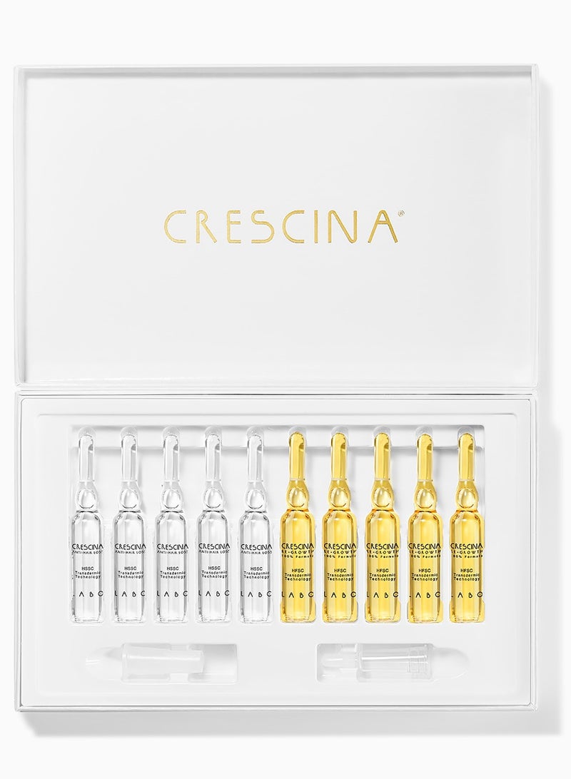 CRESCINA Crescina Transdermic Hfsc Complete Treatment Vials for Women 200(early stage)10+10units - Image 4