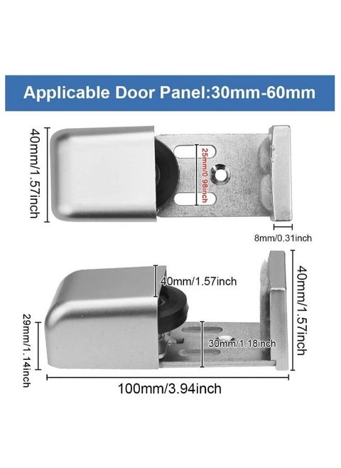 Door Floor Guide, Adjustable Sliding Door Track, Sliding Barn Door Hardware Bottom, Automatic Door Fittings Bottom Floor Guide