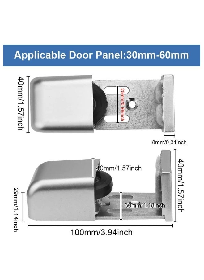 Generic Door Floor Guide, Adjustable Sliding Door Track, Sliding Barn Door Hardware Bottom, Automatic Door Fittings Bottom Floor Guide 