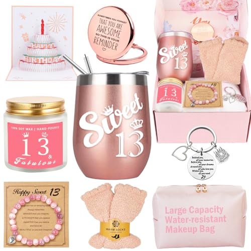 Awfrky 13th Birthday Gifts For Girls, Best Unique Birthday Gift Ideas Stuff For 13 Year Old Teen Girls Daughter, Niece, Granddaughter, Sister Her - Image 1