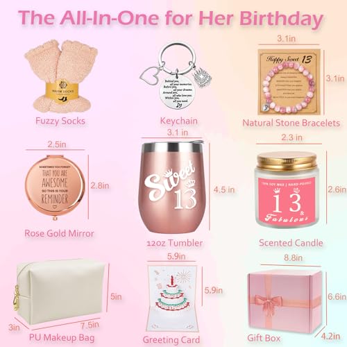 Awfrky 13th Birthday Gifts For Girls, Best Unique Birthday Gift Ideas Stuff For 13 Year Old Teen Girls Daughter, Niece, Granddaughter, Sister Her - Image 2