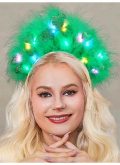 St Patrick'S Day Headband Light Up Shamrock Head Band Green Feather Led Irish Hair Band Festival Party Costume Hair Accessories For Women And Girls - pzsku/ZDA11D7030454B7098583Z/45/_/1735567006/a023789d-8138-4767-b41a-2d9a932b6435