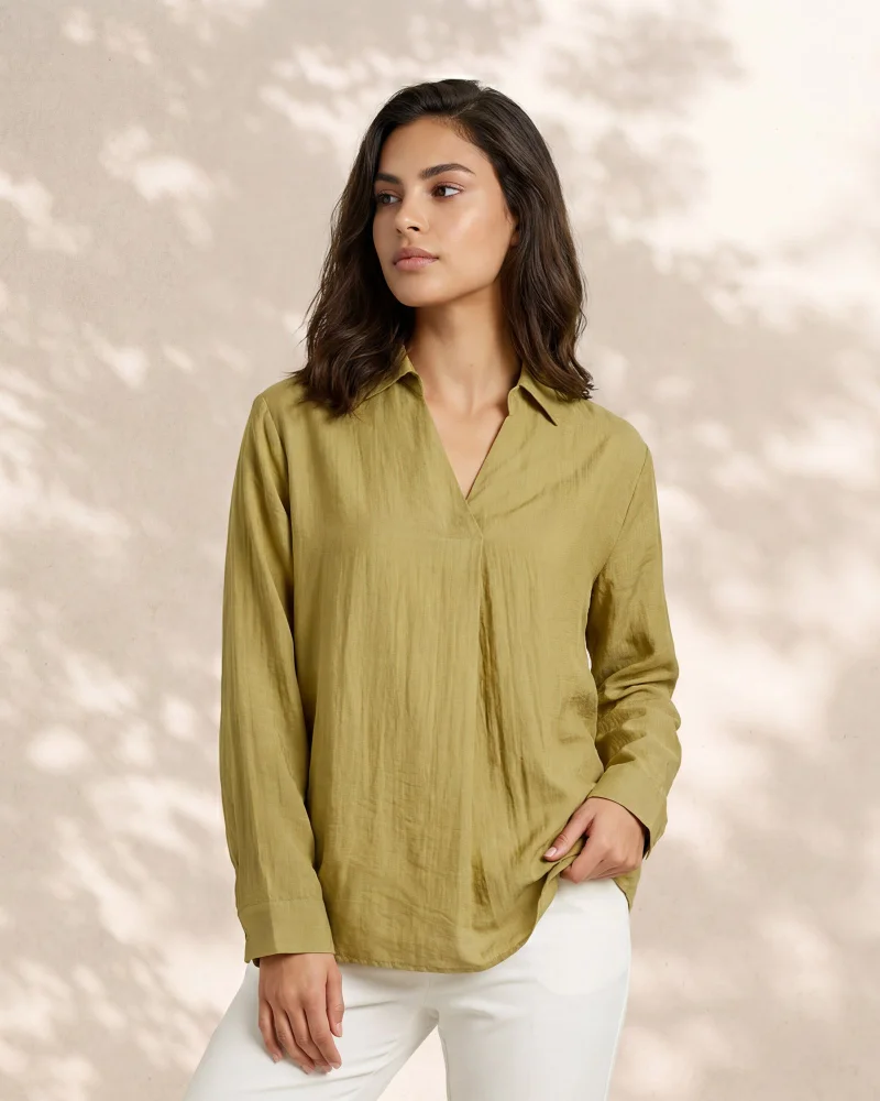 Redtag Women Green Casual Blouse