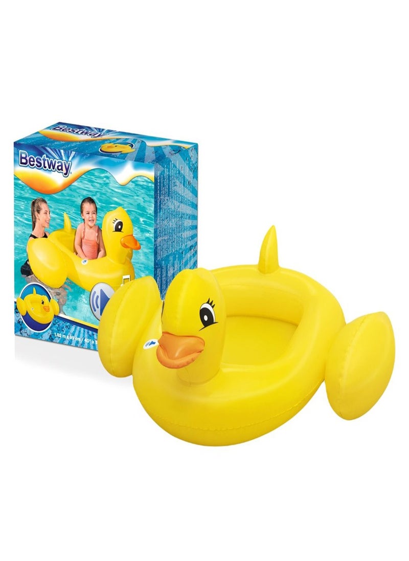 Bestway - BESTWAY Funspeakers Duck Baby Boat1.02m x 99cm 26-34151 - Image 1