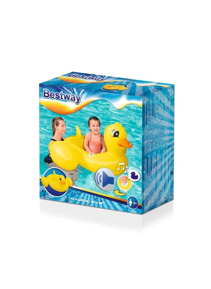 Bestway - BESTWAY Funspeakers Duck Baby Boat1.02m x 99cm 26-34151 - Image 1