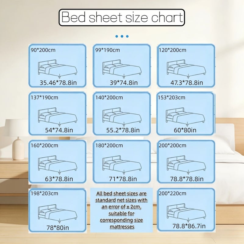 Comfortable Silvery Gray Twin Size Cool Feeling Fitted Sheet Soft Breathable Sweat Proof Quick Dry Dormitory Specific Bed Cover - Image 3