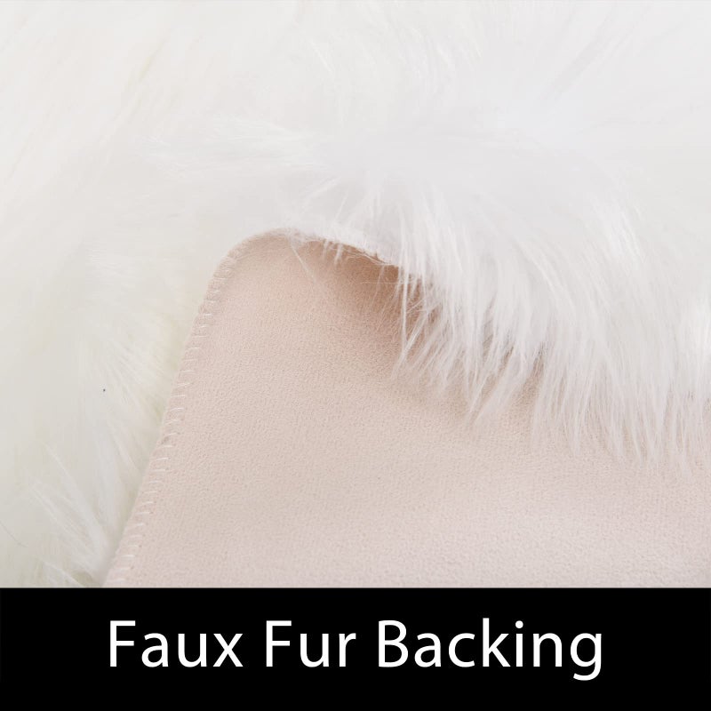 Latepis Area Rugs 6x9 Faux Fur Sheepskin Rug for Living Room, Fluffy Washable Rug for Bedroom, Playroom, Luxury Room Decor, Rectangle - Image 4