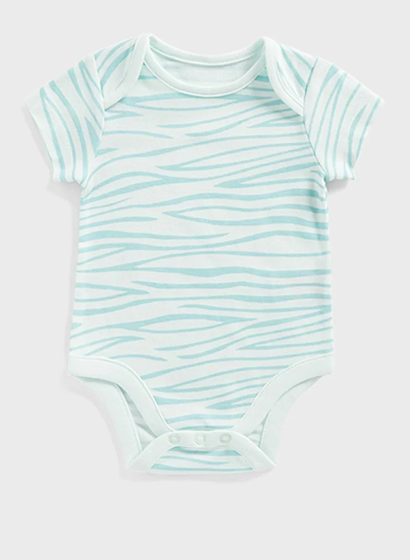 mothercare Infant 3 Pack Striped Bodysuit