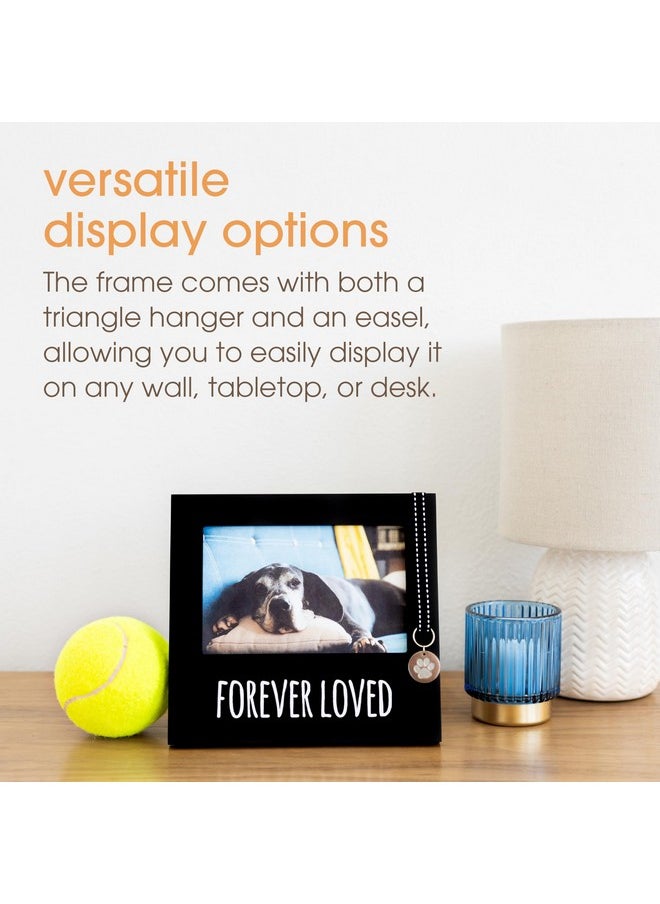 pearhead Pearhead Forever Loved Pet Keepsake Picture Frame, Photo Frame for Pet Owners and Dog Lovers, Ideal Memorial Gift for Loss of Dog and Pet Remembrance, Wall Mount And Tabletop Frame, Black  - Image 5