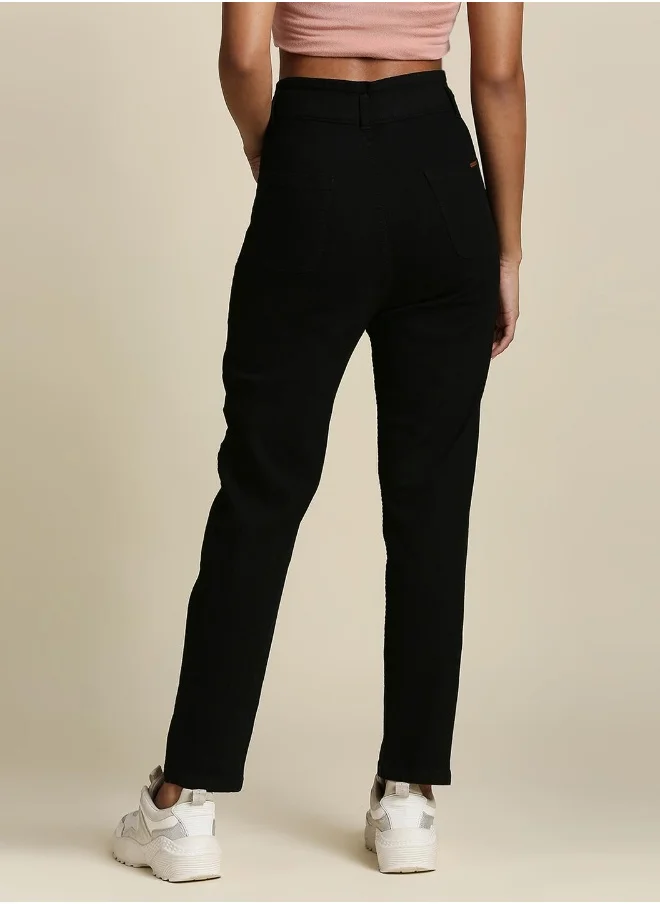 هاي ستار Women Black High-Rise Stretchable Jeans