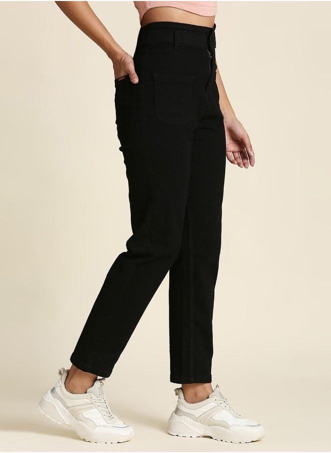 HIGH STAR Women Black High-Rise Stretchable Jeans  - Image 4