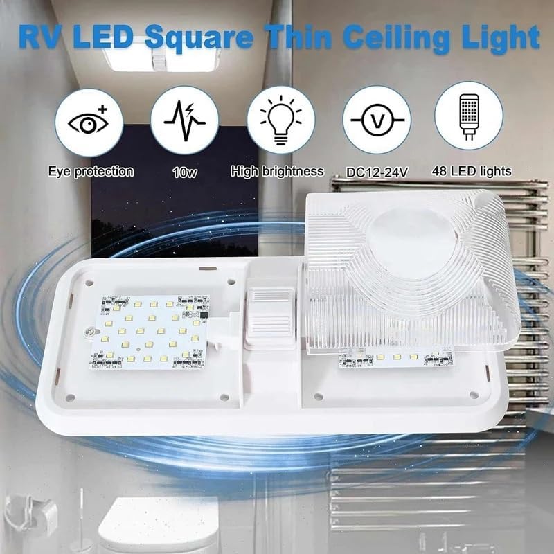 Wivplex 12V LED Double Dome Light Fixture - Image 3