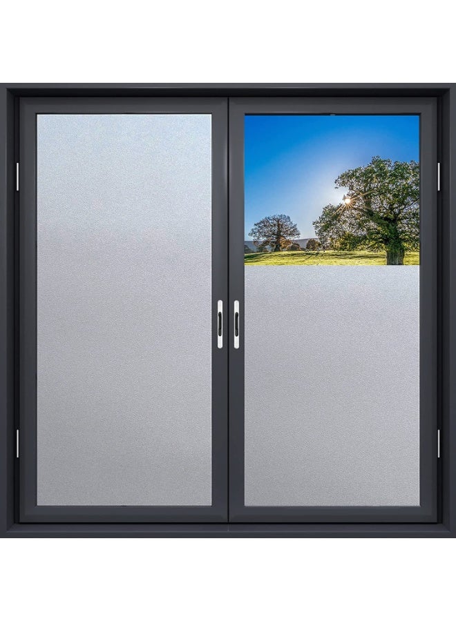 fantasize Frosted Glass Window Film, Reusable Window Privacy Film, Static Cling Window Film Kit for Home Bathroom and Office, Matte Frosted (30 x 200cm) - Image 1