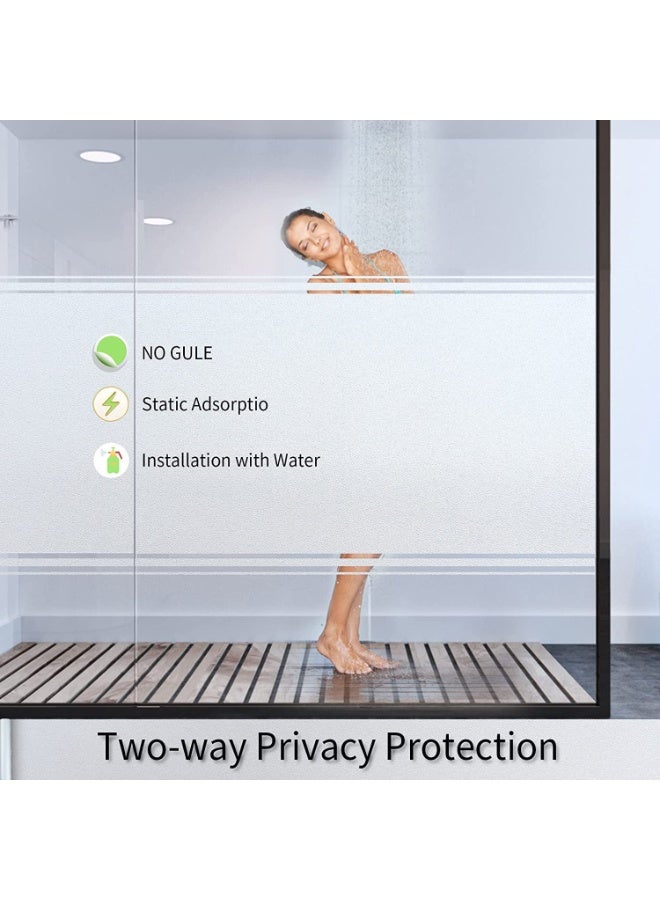 fantasize Frosted Glass Window Film, Reusable Window Privacy Film, Static Cling Window Film Kit for Home Bathroom and Office, Matte Frosted (30 x 200cm) - Image 4