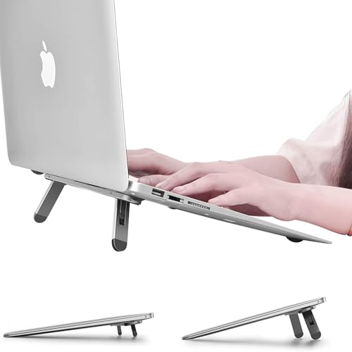 nediea Laptop Stand for Desk,Laptop Cooling Stand,Keyboard Riser, Ergonomic Laptops Elevator for Desk, Laptop Riser Compatible with MacBook Air Pro, with Dell, with HP, More 10-15.6” Laptops - Image 1