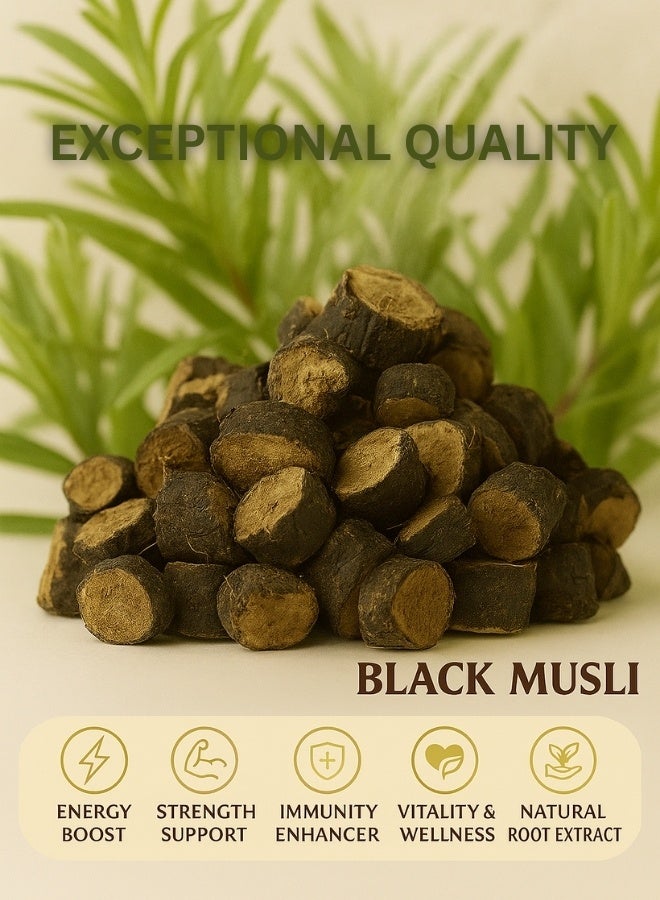 زهر جذر موسلي أسود مجفف | ١٠٠٪ نقي وطبيعي | فرز يدوي، جودة عالية | مكون عشبي للشاي، خلطات التوابل، الصحة - Image 2