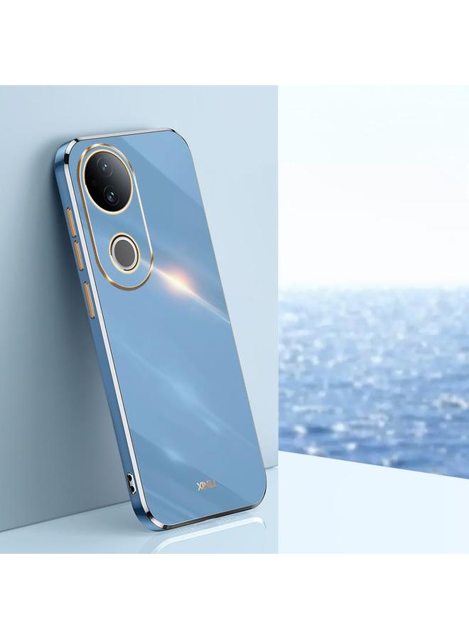 Case For vivo S20 Straight 6D Plating Gold Edge TPU Phone Case