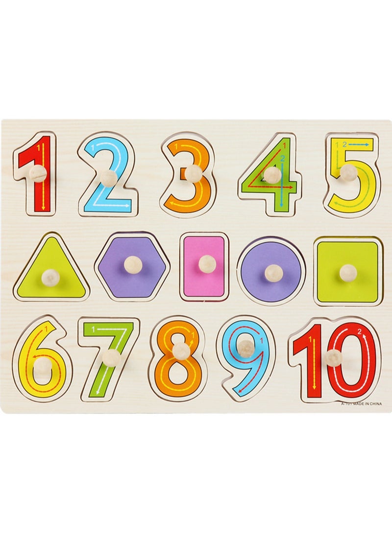 مجموعة أحجيات الصور المقطوعة من سلسلة الرسوم المتحركة الخشبية التعليمية للأطفال، حقيبة هدايا مناسبة للأطفال - Image 1