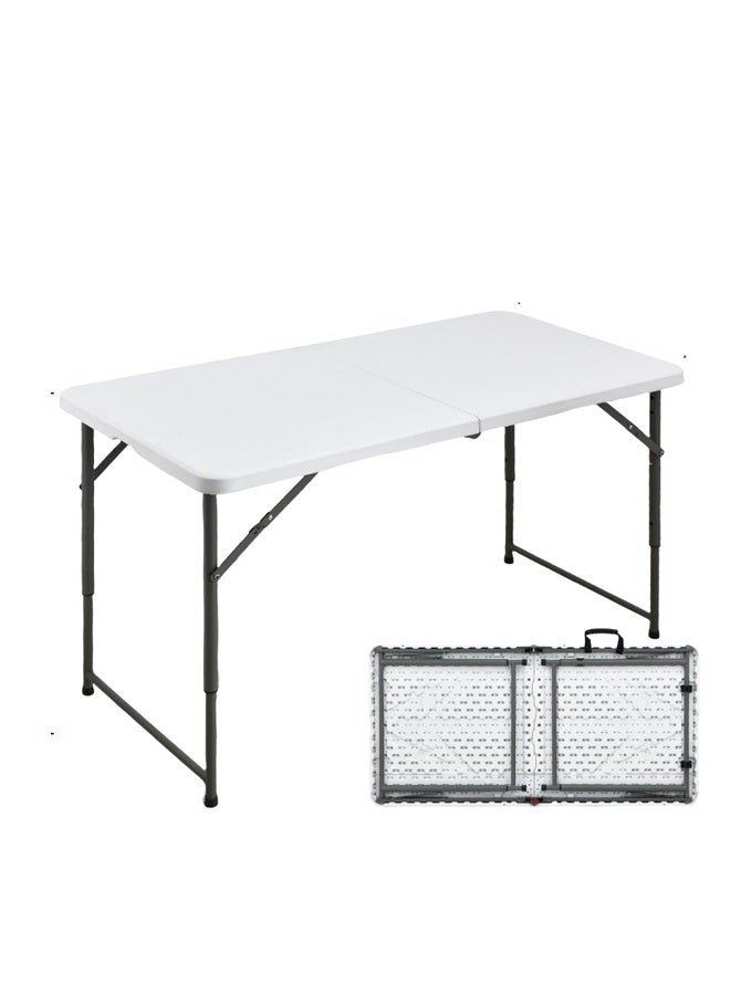 إيه تي إم طاولة محمولة قابلة للطي وقابلة للتعديل الارتفاع مع مقبض حمل - 120 × 60 سم - Image 1