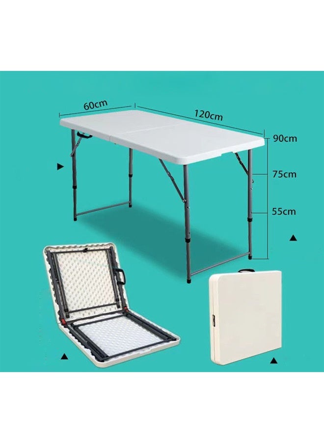 إيه تي إم طاولة محمولة قابلة للطي وقابلة للتعديل الارتفاع مع مقبض حمل - 120 × 60 سم - Image 2