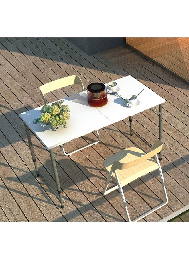 إيه تي إم طاولة محمولة قابلة للطي وقابلة للتعديل الارتفاع مع مقبض حمل - 120 × 60 سم - Image 3